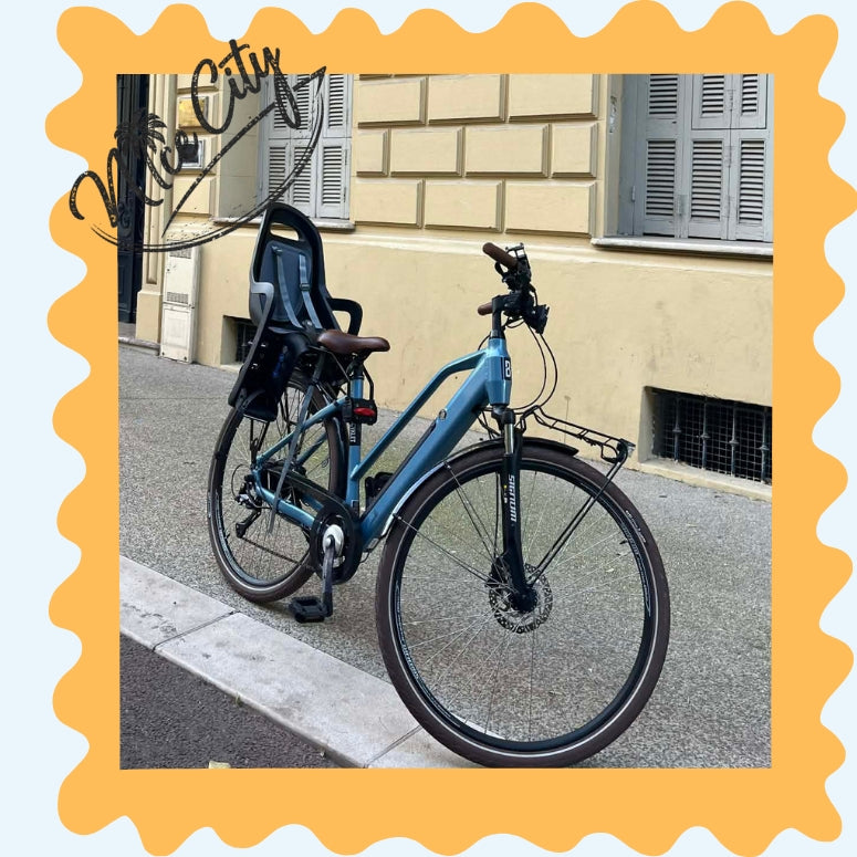 Location vélo siège enfant 22kg max