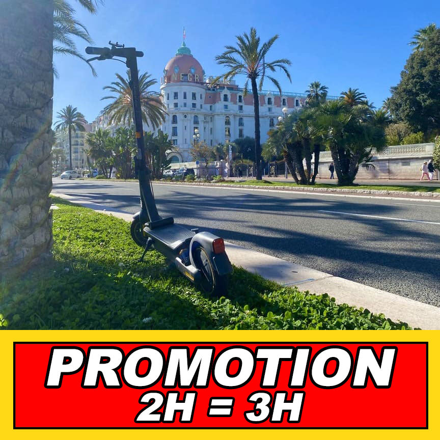 Promotion d'été !!! 2H=3H trottinette électrique à Nice
